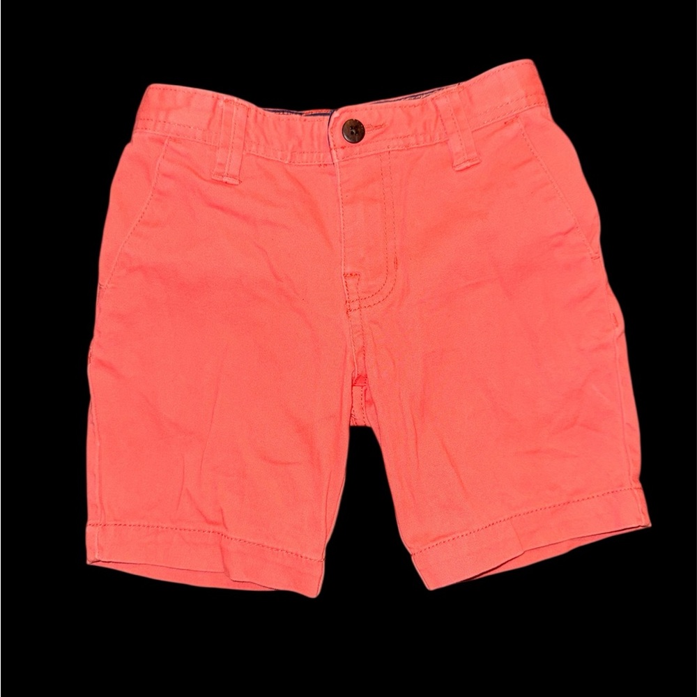 Wonder Nation Men's Bright Coral Flat Front Shorts